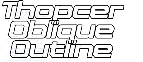 Thopcer Oblique Outline